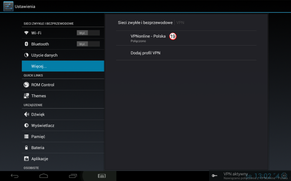 Android Tablet L2TP VPN