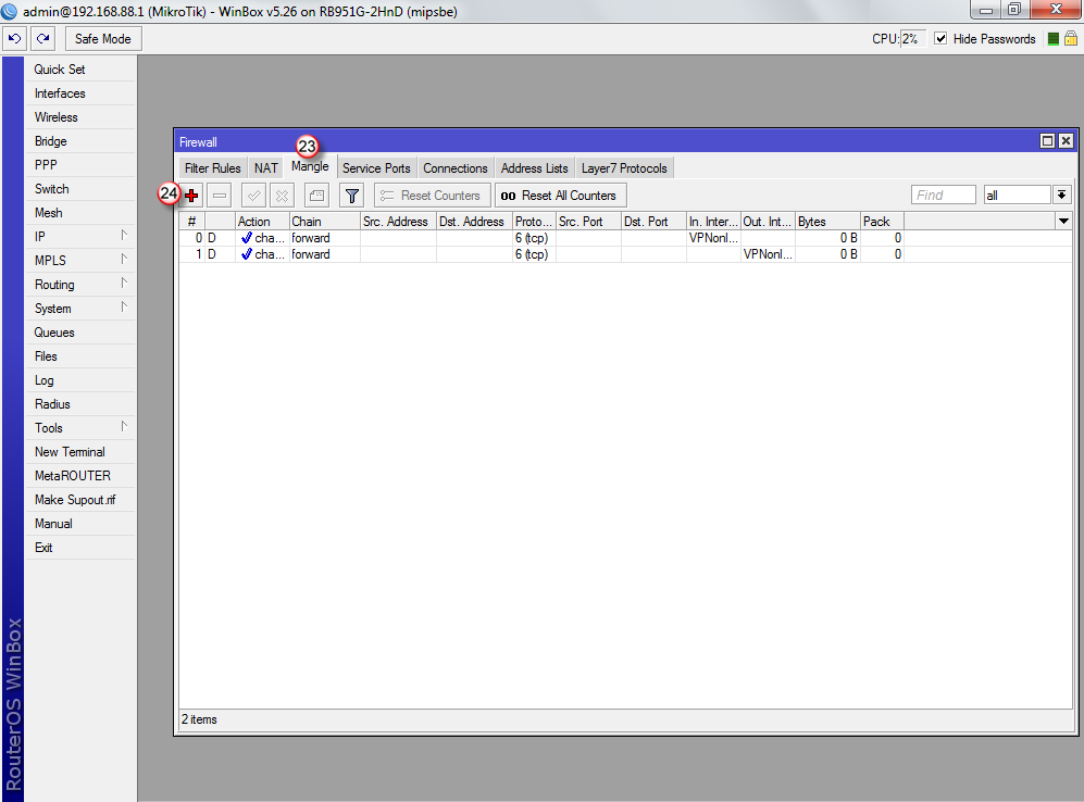 Mikrotik PPTP Client