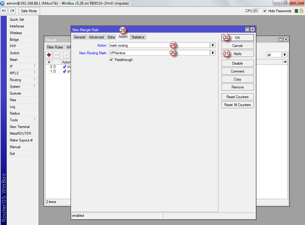 Mikrotik PPTP Client