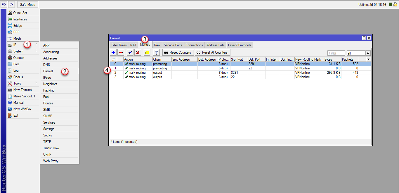 Mikrotik Access Management via VPN