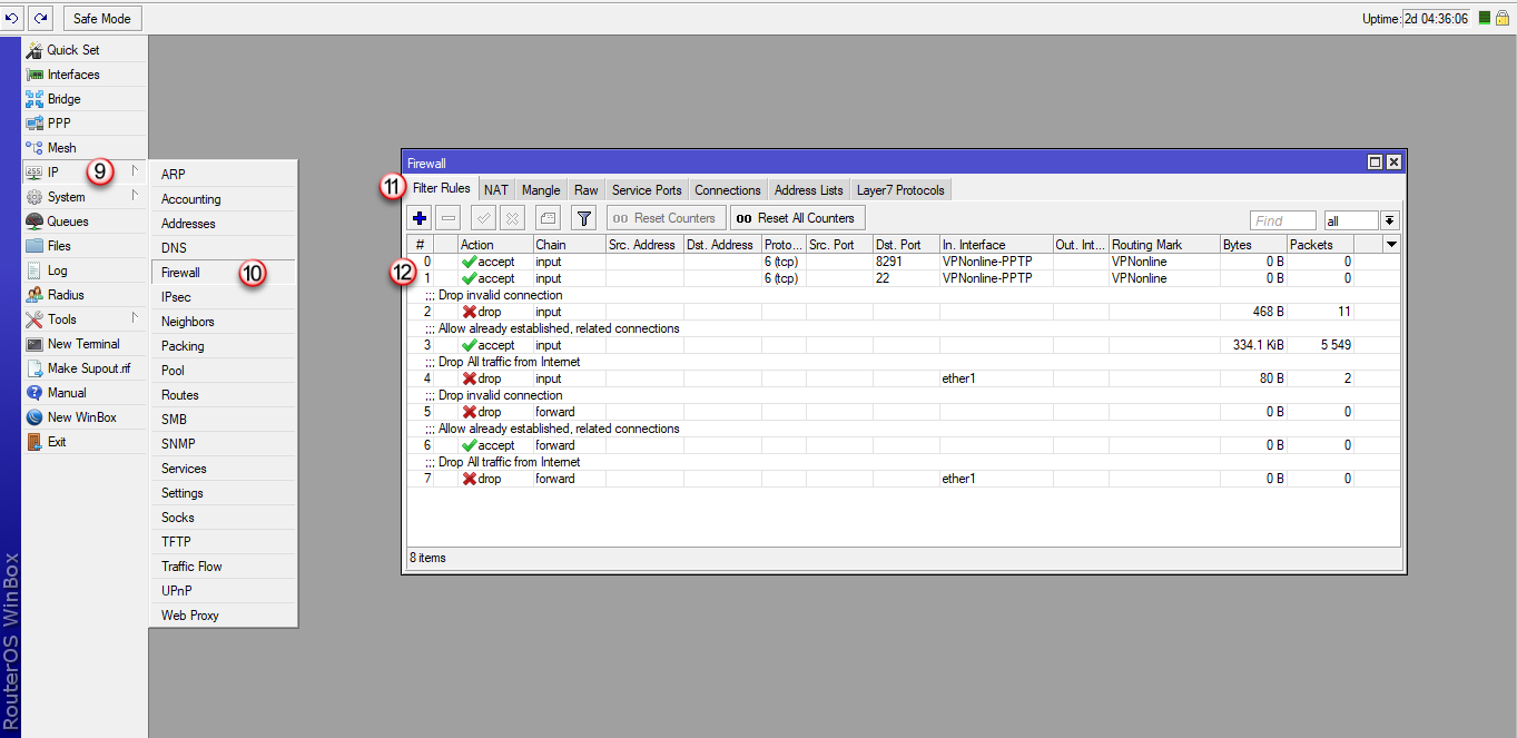 Mikrotik Access Management via VPN