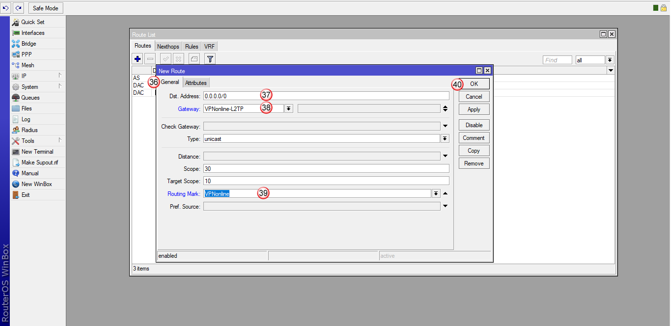 Mikrotik L2TP/IPsec Client