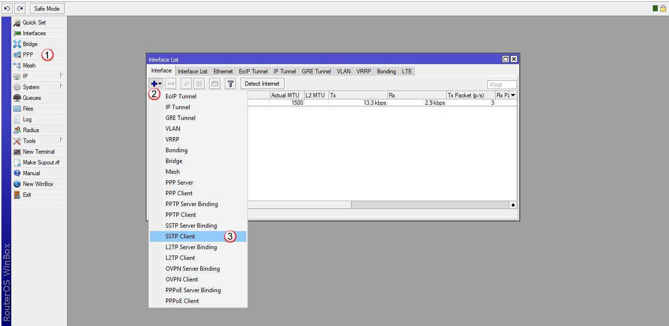 Mikrotik SSTP Client