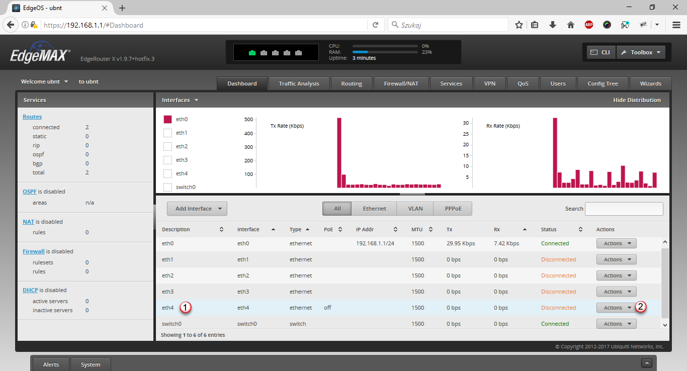 Ubiquiti Edge Router PPTP Client