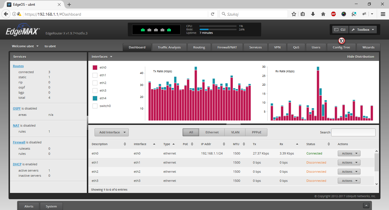 Ubiquiti Edge Router PPTP Client