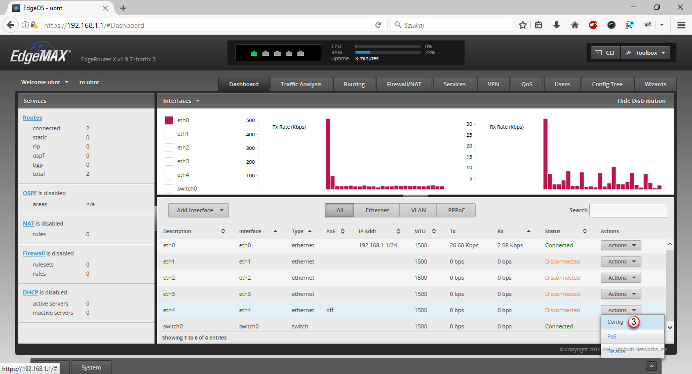 Ubiquiti Edge Router PPTP Client