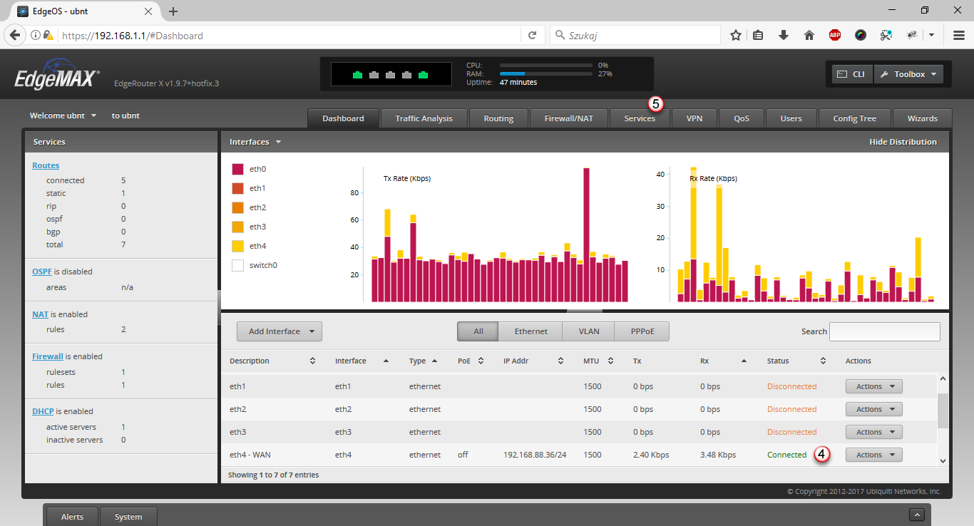 Ubiquiti Edge Router PPTP Client