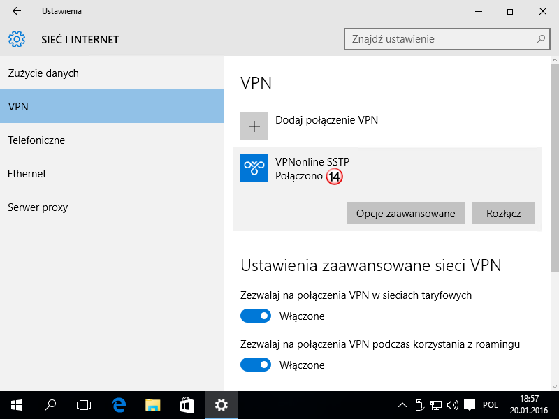 Windows 10 SSTP VPN