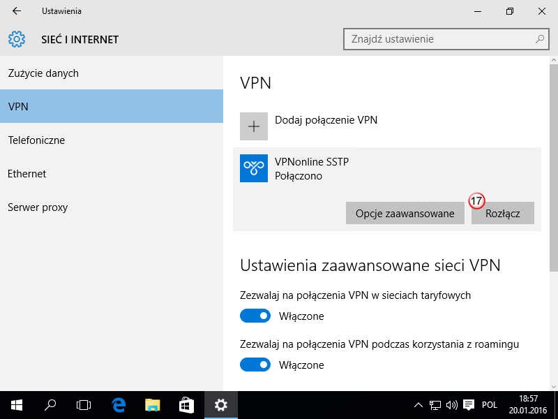 Windows 10 SSTP VPN