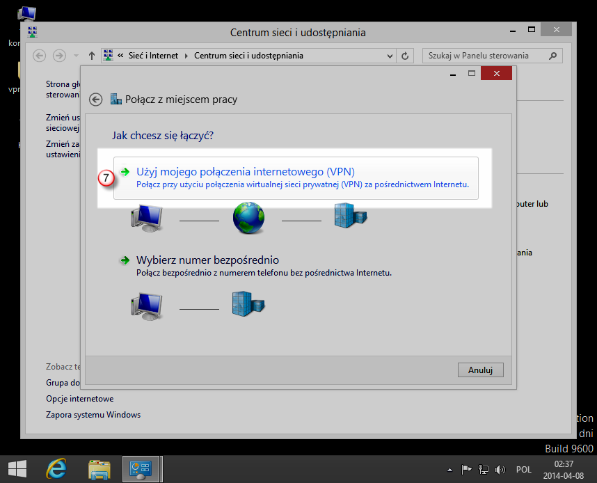 Windows 8 L2TP VPN