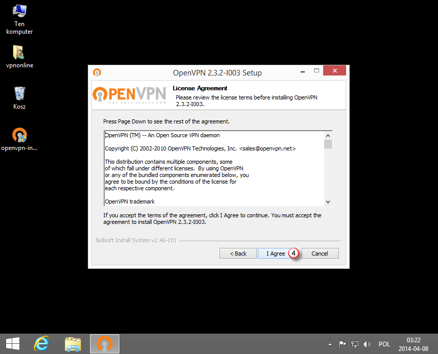 Windows 8 OpenVPN