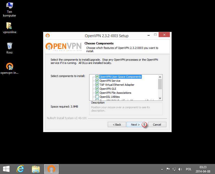 Windows 8 OpenVPN