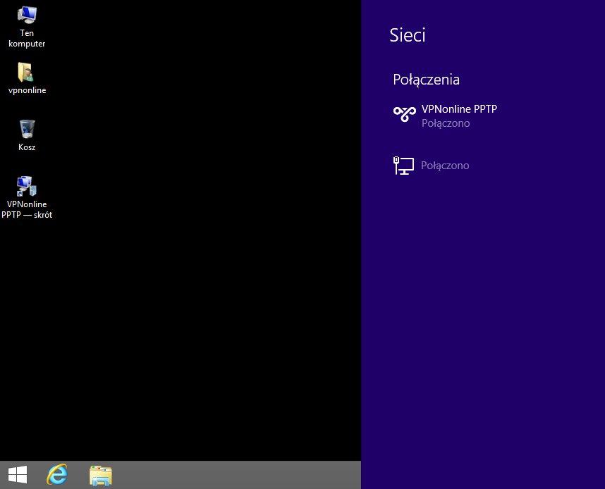 Windows 8 PPTP VPN