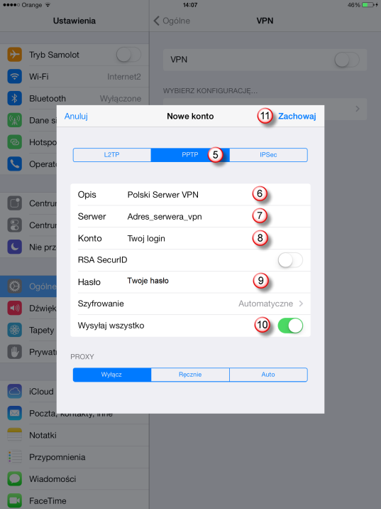 iPad PPTP VPN